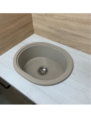 Мойка для кухни из гранита Adamant Circum сахара, 500х425х180 мм - 3