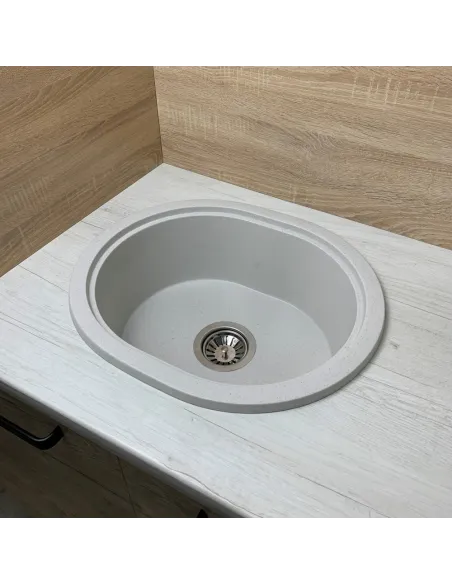 Мойка для кухни из гранита Adamant Circum Old Stone, 500х425х180 мм - 3