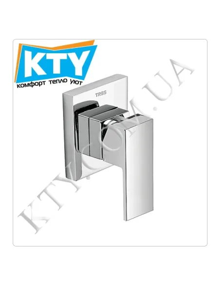 Смеситель для душа скрытого монтажа Tres Cuadro-Tres 1.06.177 хром - 2