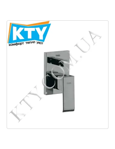 Смеситель для душа скрытого монтажа Tres Cuadro-Tres 1.06.180 хром - 1