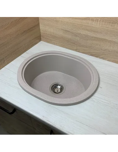 Мойка для кухни из гранита Adamant Circum Avena, 500х425х180 мм - 3