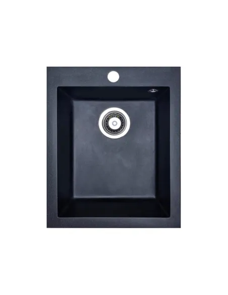 Мойка для кухни из гранита Adamant Board черный металлик, 410х495х190 мм - 1