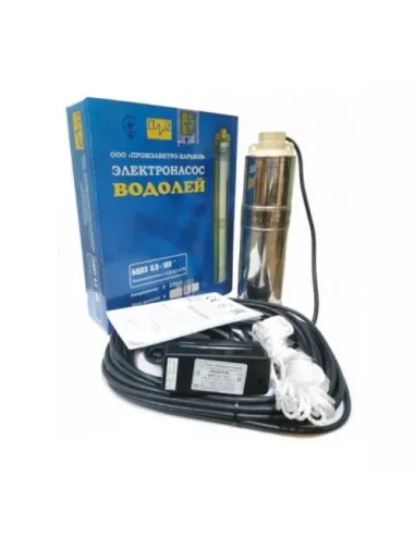 Відцентровий свердловинний насос Водолій БЦПЕ 1.2-63У, 2.08 кВт, кабель 63 метри - 2