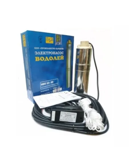 Відцентровий свердловинний насос Водолій БЦПЕ 1.2-63У, 2.08 кВт, кабель 63 метри - 2 Відцентровий свердловинний насос Водолій БЦПЕ 1.2-63У, 2.08 кВт, кабель 63 метри - 2