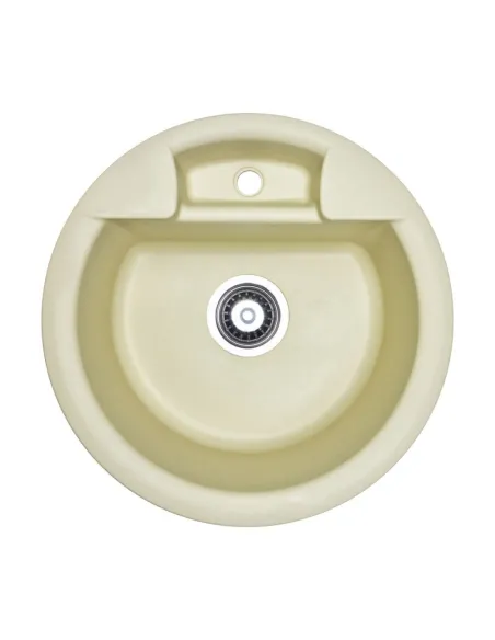 Мойка для кухни из гранита Adamant Fine Ivory, 470х470х190 мм - 1