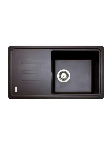 Мойка для кухни из гранита Adamant Slim Long Mokko, 780х435х200 мм - 1 Мойка для кухни из гранита Adamant Slim Long Mokko, 780х435х200 мм - 1