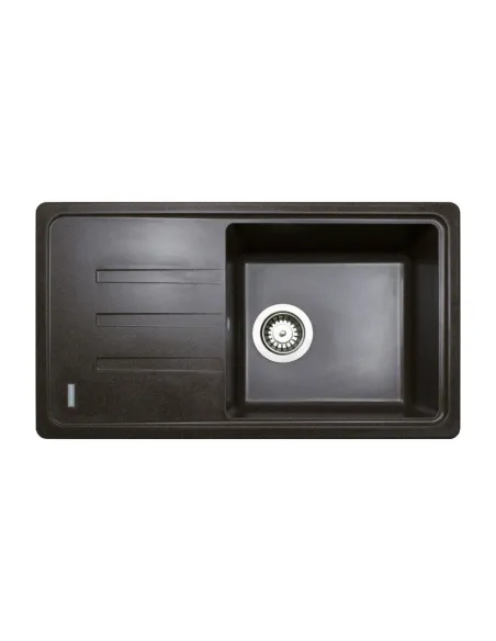 Мойка для кухни из гранита Adamant Slim Long коричневая, 780х435х200 мм - 1