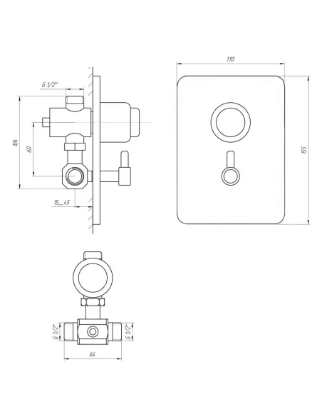 Кран-дозатор для душу Tremolada Тremo-467Mix - 5