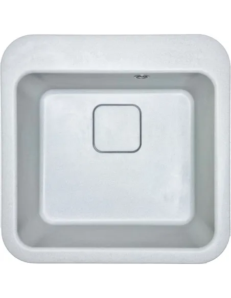 Мойка для кухни из гранита Adamant Exist белая, 500х500х190 мм - 1