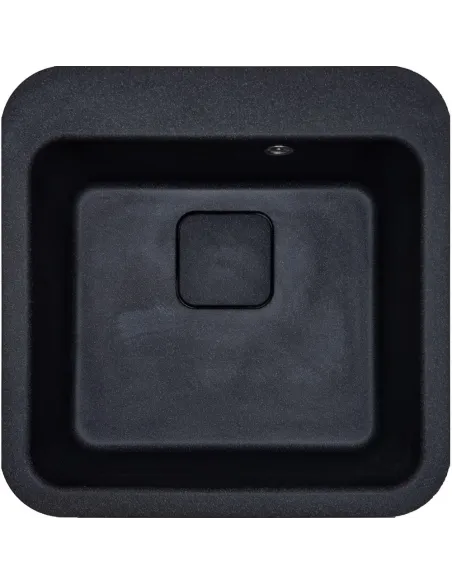 Мойка для кухни из гранита Adamant Exist черный металлик, 500х500х190 мм - 1