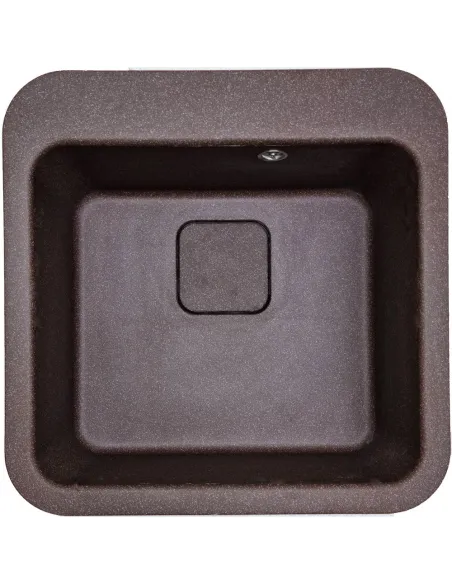 Мойка для кухни Adamant Exist из камня, коричневая, 500х500х190 мм - 1