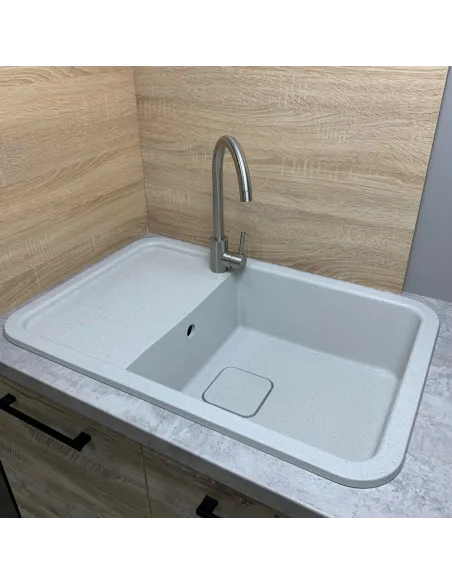 Мойка для кухни из гранита Adamant Existence Old Stone, 775х505х190 мм - 3