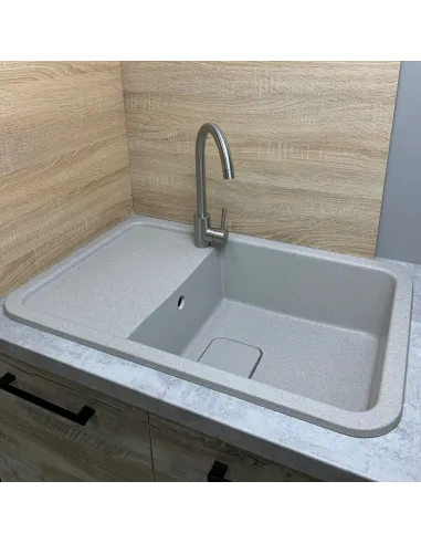 Мойка для кухни из гранита Adamant Existence Terra, 775х505х190 мм - 3