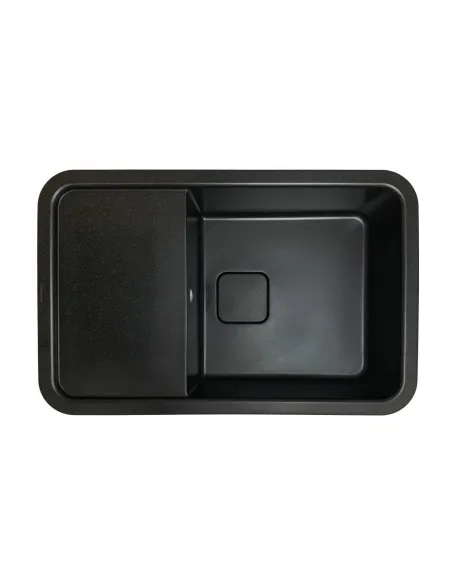 Мойка для кухни из гранита Adamant Existence черная, 775х505х190 мм - 1