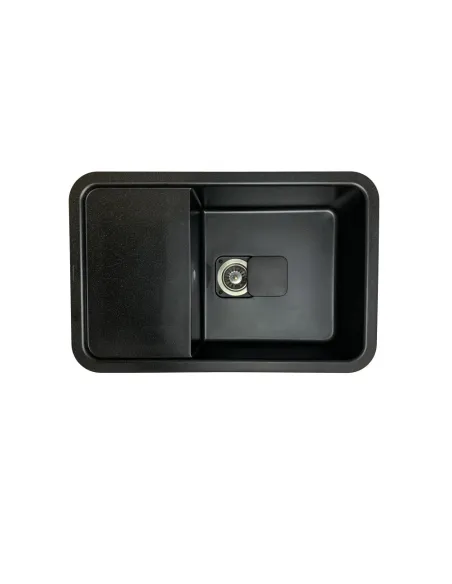 Мойка для кухни из гранита Adamant Existence черная, 775х505х190 мм - 2