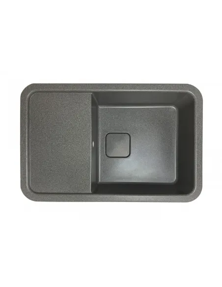 Мойка для кухни из гранита Adamant Existence серая, 775х505х190 мм - 1