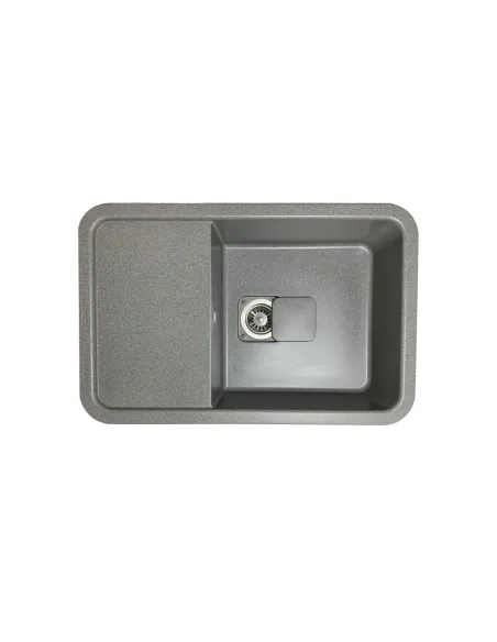 Мойка для кухни из гранита Adamant Existence серая, 775х505х190 мм - 2