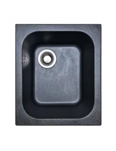 Мойка для кухни из гранита Adamant Compacta черный металлик, 430х500х200 мм - 1