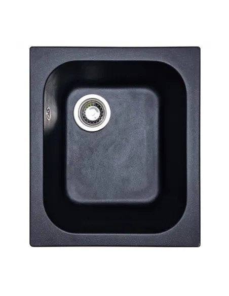 Мойка для кухни из гранита Adamant Compacta черная, 430х500х200 мм - 1
