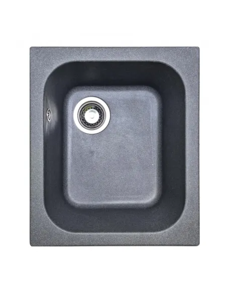 Мойка для кухни из гранита Adamant Compacta графит, 430х500х200 мм - 1