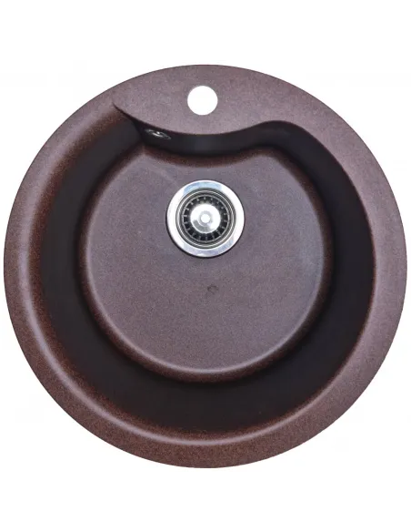 Мойка для кухни из гранита Adamant Wave Mokko, 485х485х210 мм - 1