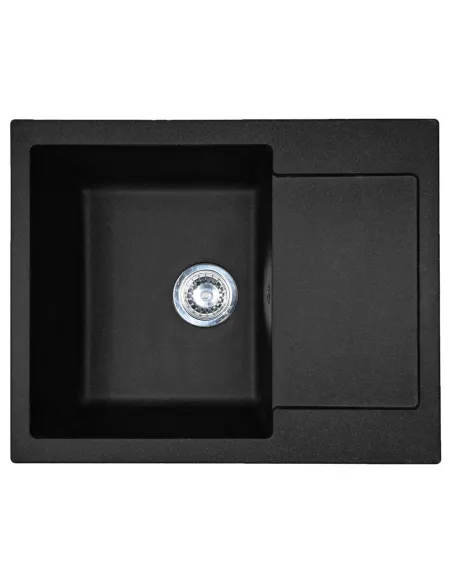 Мойка для кухни из гранита Adamant Minimal черная, 615х495х200 мм - 1