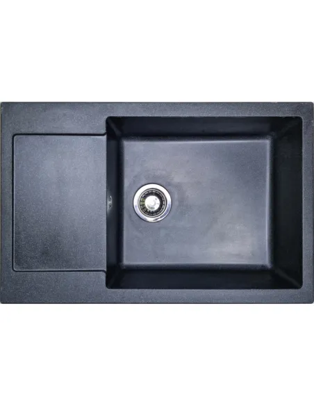 Мойка для кухни из гранита Adamant General черная, 775х495х200 мм - 1