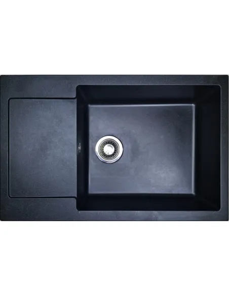 Мойка для кухни из гранита Adamant General черный металлик, 775х495х200 мм - 1