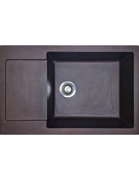 Мойка для кухни из гранита Adamant General Mokko, 775х495х200 мм - 1