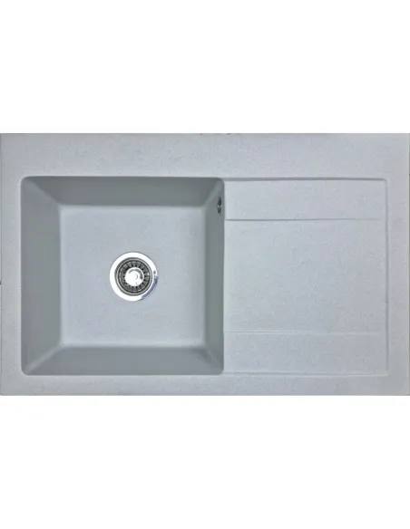 Мойка для кухни из гранита Adamant Stark светло-серая, 795х505х180 мм - 1