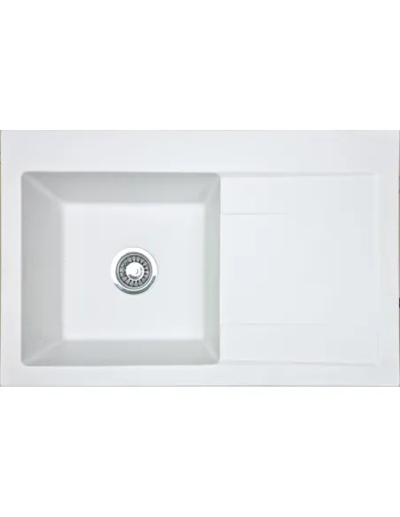 Мойка для кухни из гранита Adamant Stark белая, 795х505х180 мм - 1