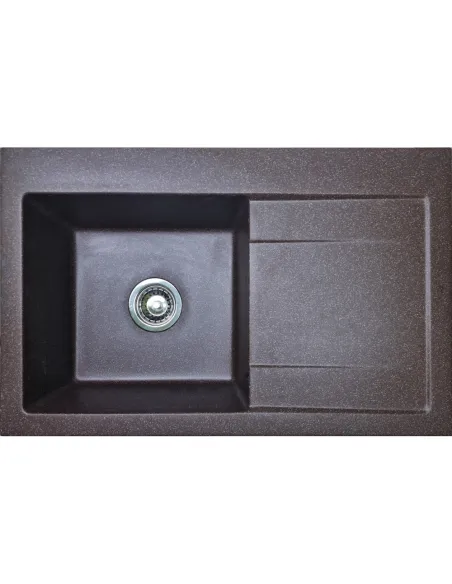 Мойка для кухни из гранита Adamant Stark коричневая, 795х505х180 мм - 1