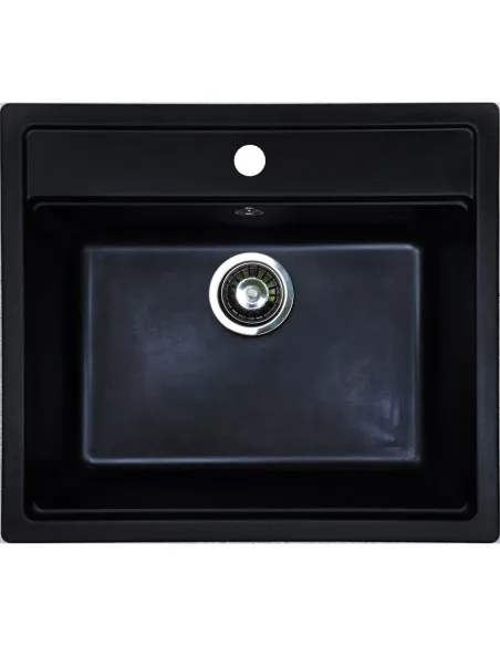 Мойка для кухни из гранита Adamant Step антрацит, 565х500х190 мм - 1