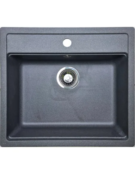 Мойка для кухни из гранита Adamant Step графит, 565х500х190 мм - 1