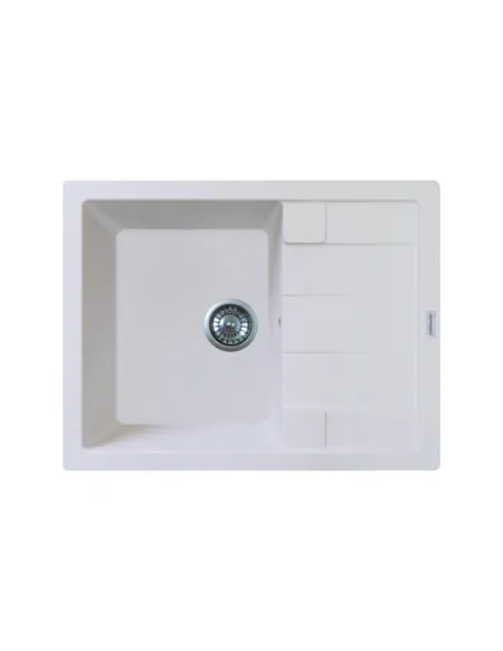 Мойка для кухни из гранита Adamant Anila белая, 645х495х200 мм - 1