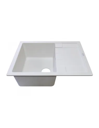 Мойка для кухни из гранита Adamant Anila белая, 645х495х200 мм - 2