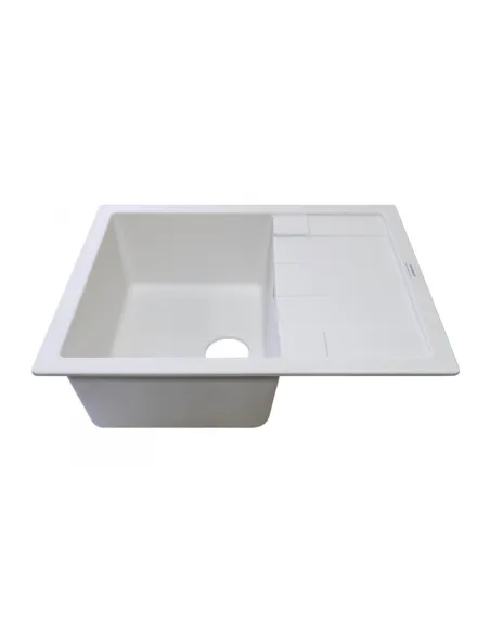 Мойка для кухни из гранита Adamant Anila белая, 645х495х200 мм - 2