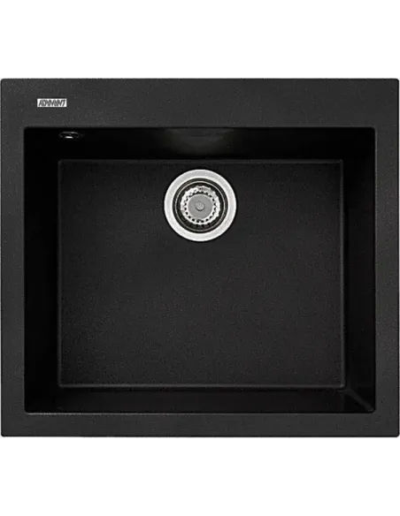 Мойка для кухни из гранита Adamant Univer черная, 560х500х200 мм - 1