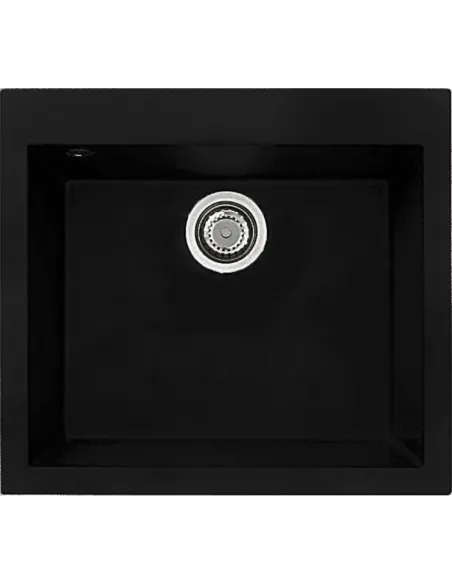 Мойка для кухни из гранита Adamant Univer антрацит, 560х500х200 мм - 1