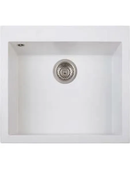 Мойка для кухни из гранита Adamant Univer белая, 560х500х200 мм - 1