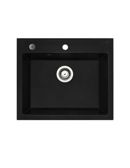 Мойка для кухни из гранита Adamant Prizma антрацит, 590х495х200 мм - 1
