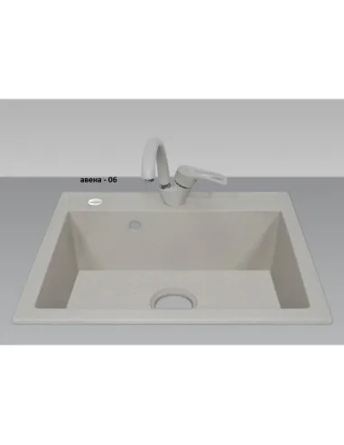 Мойка для кухни из гранита Adamant Prizma Avena, 590х495х201 мм - 2