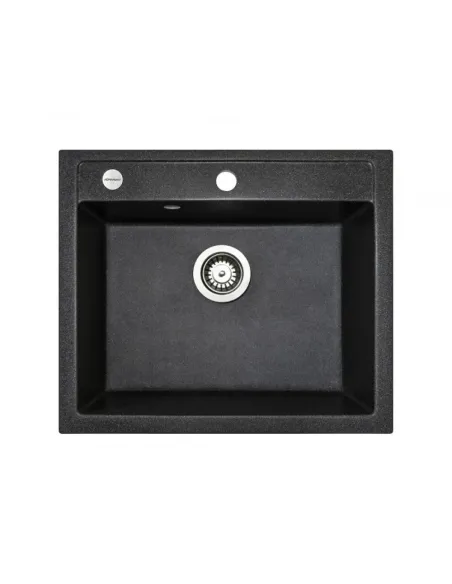 Мойка для кухни из гранита Adamant Prizma графит, 590х495х202 мм - 1