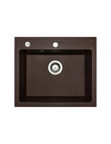 Мойка для кухни из гранита Adamant Prizma Mokko, 590х495х204 мм - 1
