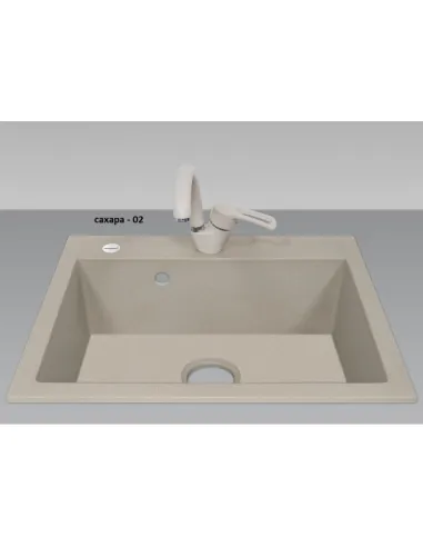 Мойка для кухни из гранита Adamant Prizma сахара, 590х495х205 мм - 2