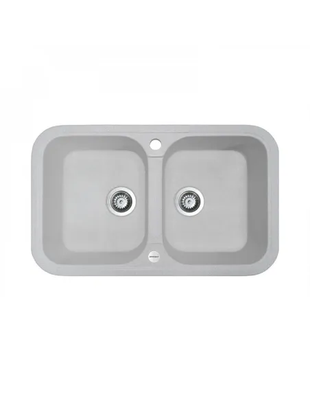 Мойка для кухни из гранита Adamant Twins Old Stone, 765х470х190 мм - 1