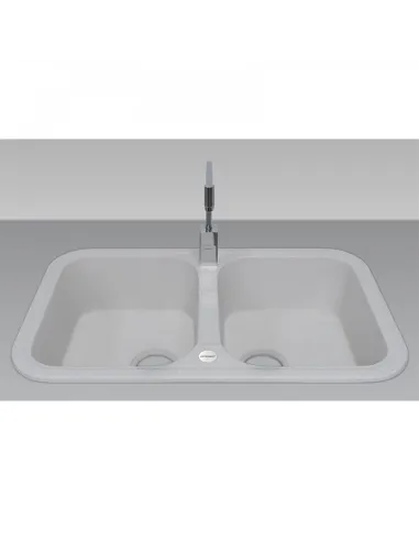 Мойка для кухни из гранита Adamant Twins Old Stone, 765х470х190 мм - 2