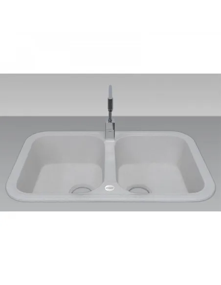 Мойка для кухни из гранита Adamant Twins Old Stone, 765х470х190 мм - 2