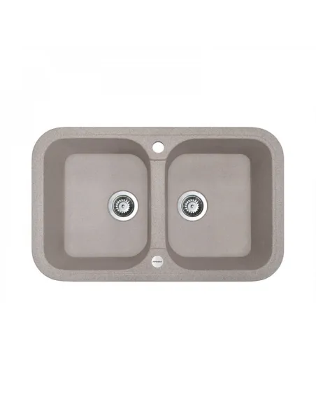 Мойка для кухни из гранита Adamant Twins Terra, 765х470х190 мм - 1