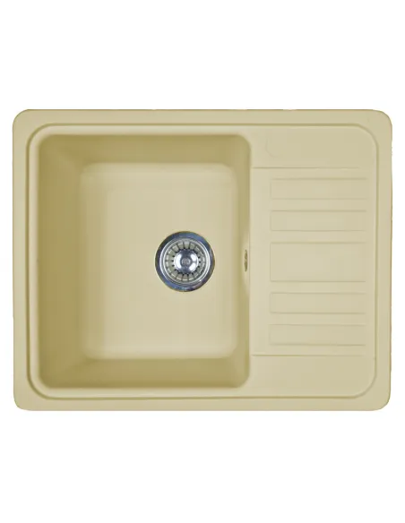 Мойка для кухни из гранита Adamant Small Ivory, 570х455х180 мм - 1